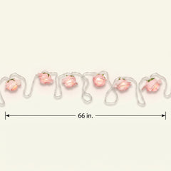 Mint to Be Pink Rose LED String Lights - 5.5 ft, 10 Lights for Romantic Decor