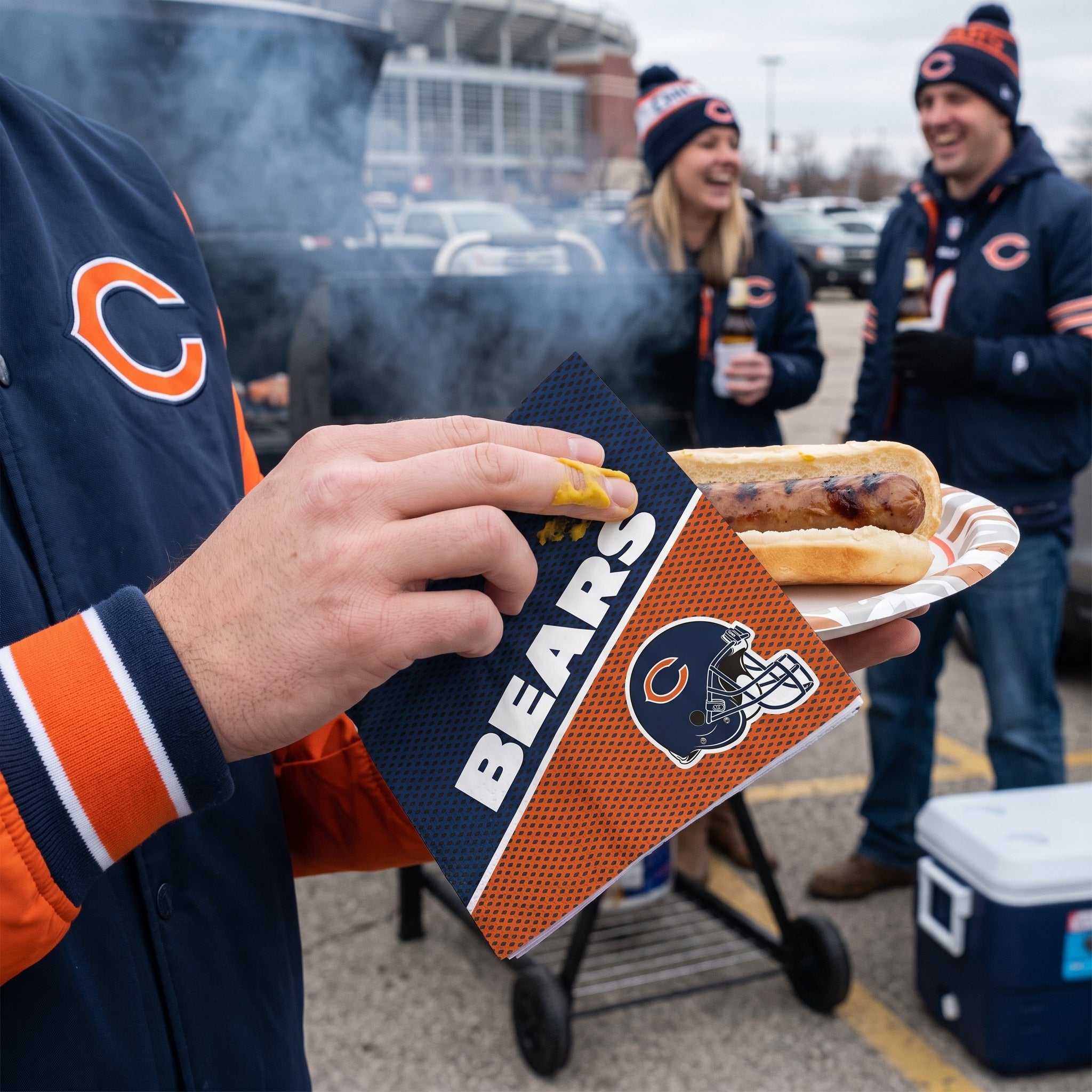 Chicago Bears NFL Luncheon Napkins - 6.5 In. x 6.5 In.