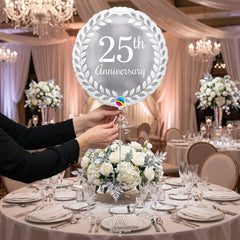 Elegant 25th Anniversary Foil Balloon