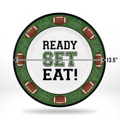 Go Fight Win Red Football Platter