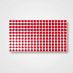 Red Gingham Plastic Table Cover - 54" x 108"