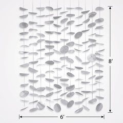 Silver Tissue Circle Backdrop Decoration