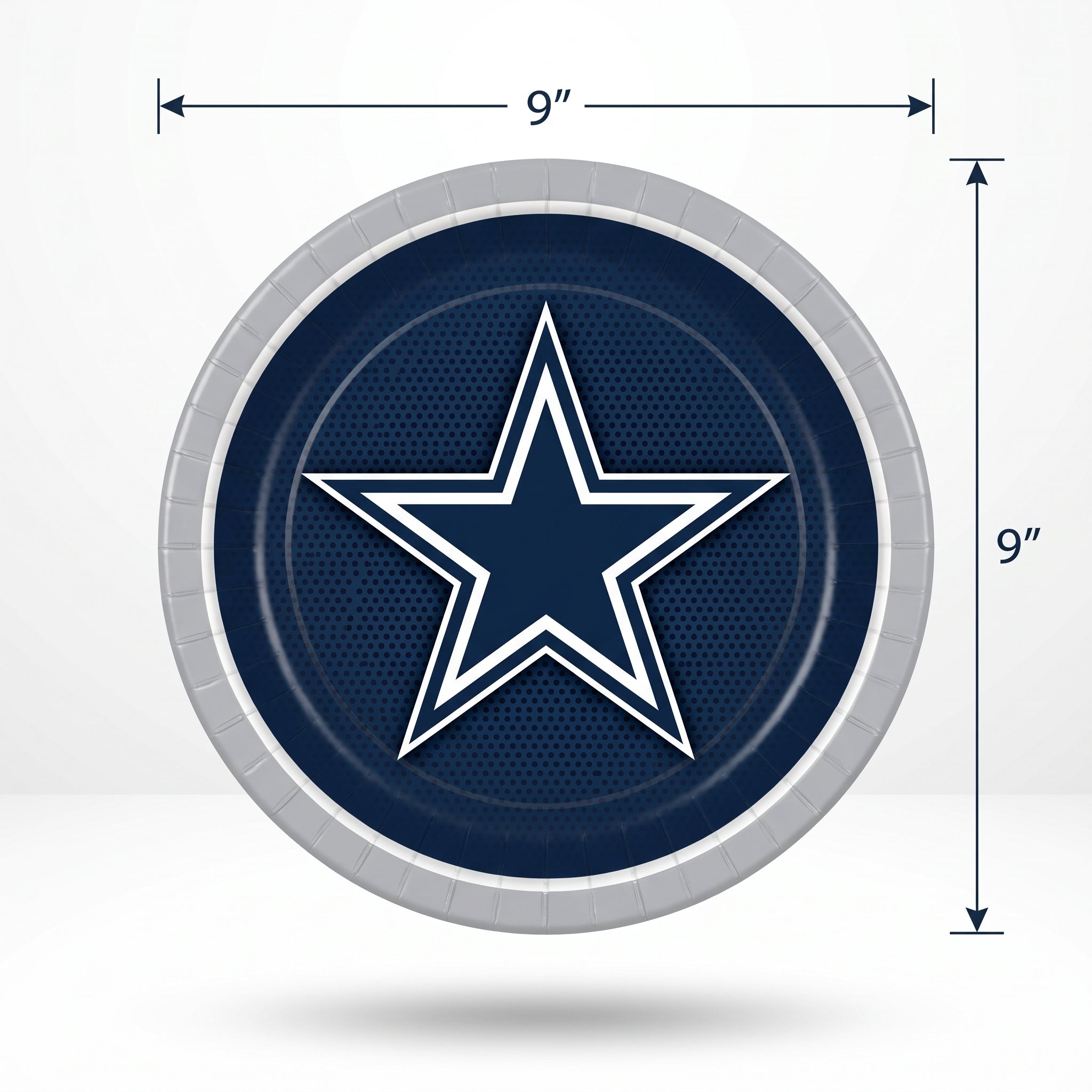 Dallas Cowboys 9" Round Paper Plates