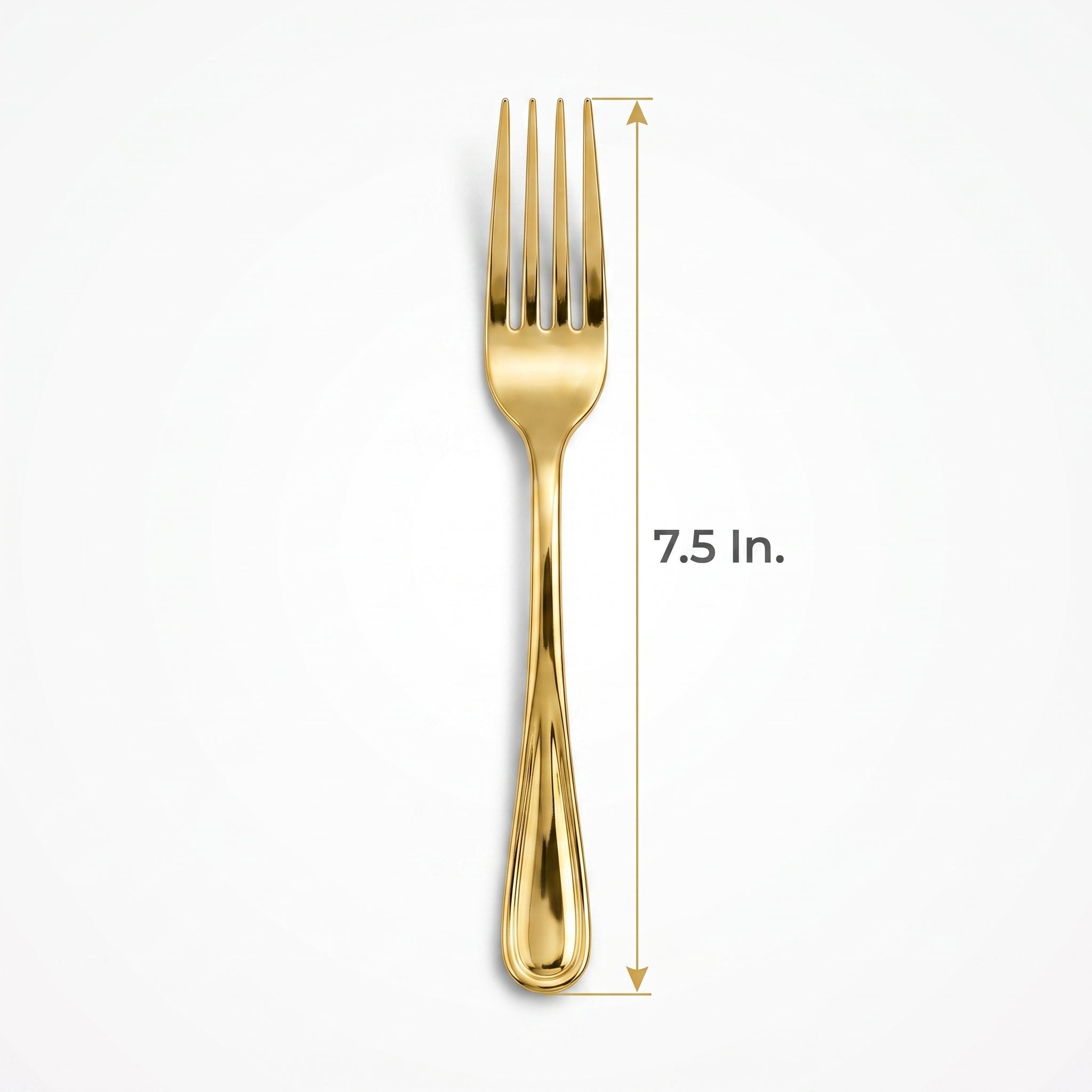 Premium Gold Plastic Fork