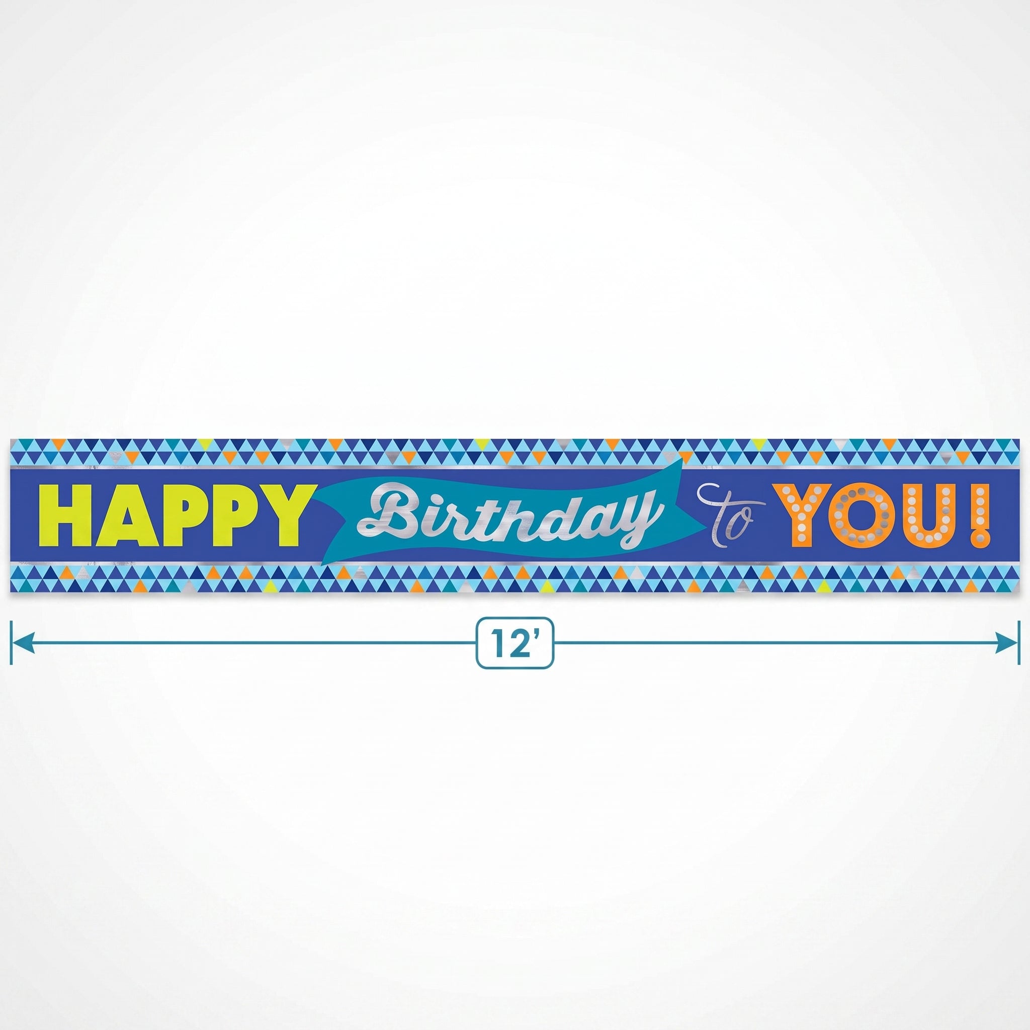 True Blue Happy Birthday Banner