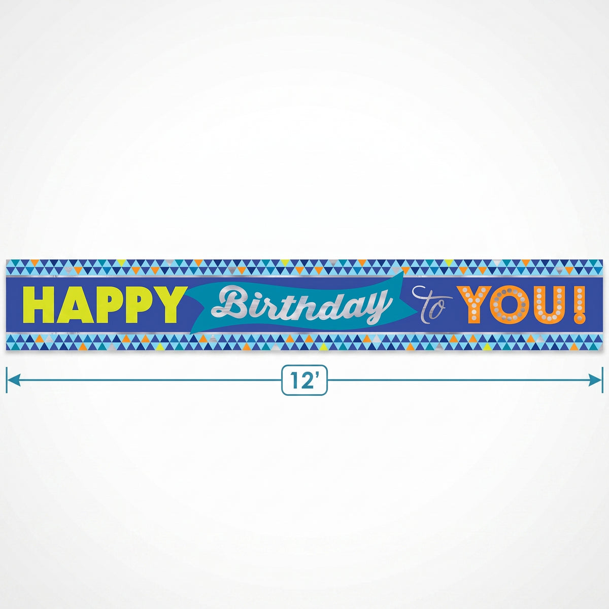 True Blue Happy Birthday Banner
