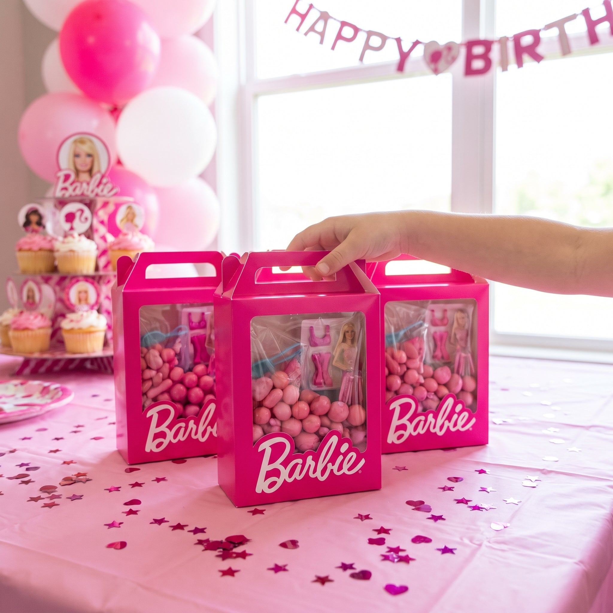 Barbie Dream Party Favor Boxes - 4 Pack