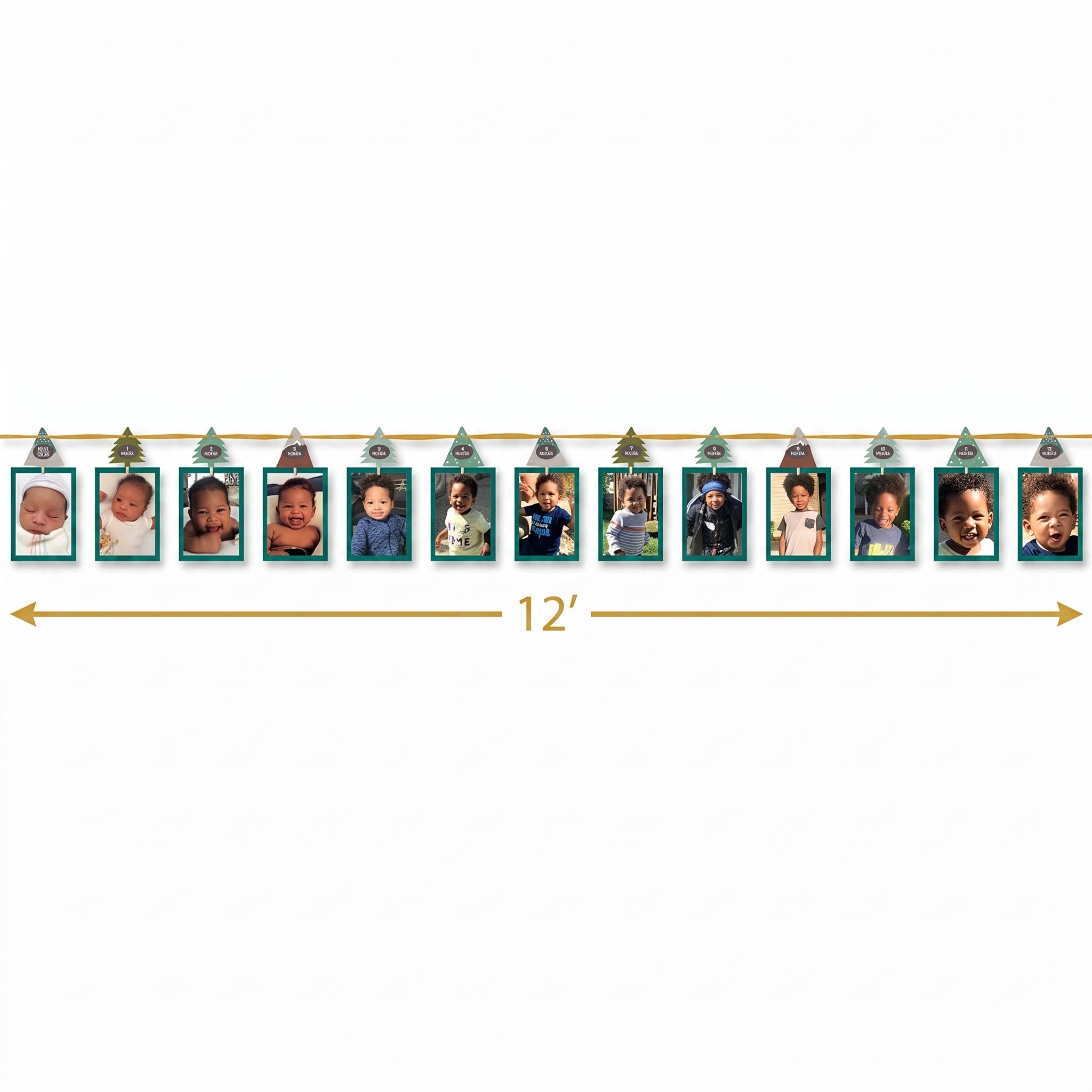 Wilderness Photo Garland Kit for Baby‚Äôs First Birthday