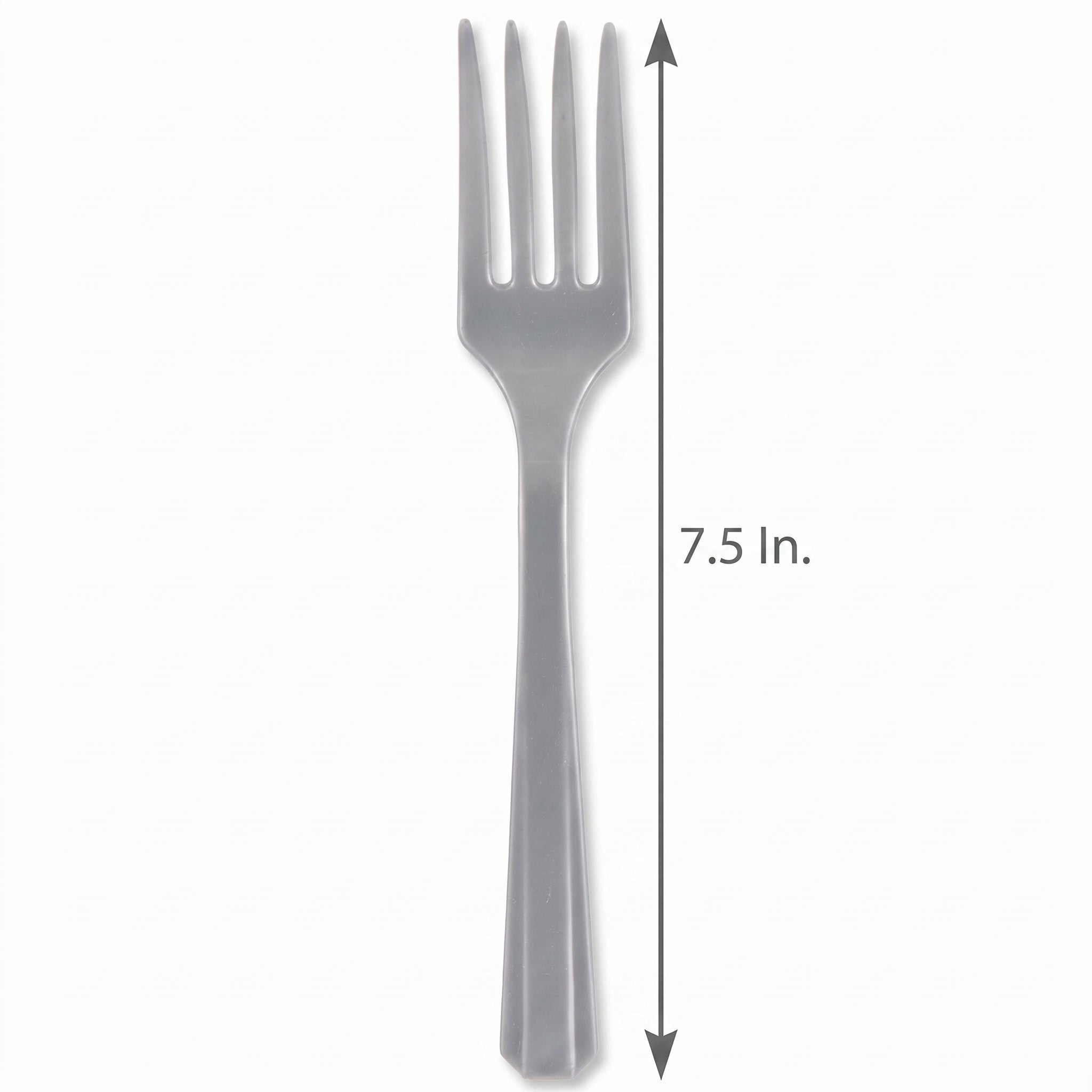 Silver Economy Plastic Forks - 7.5 in.