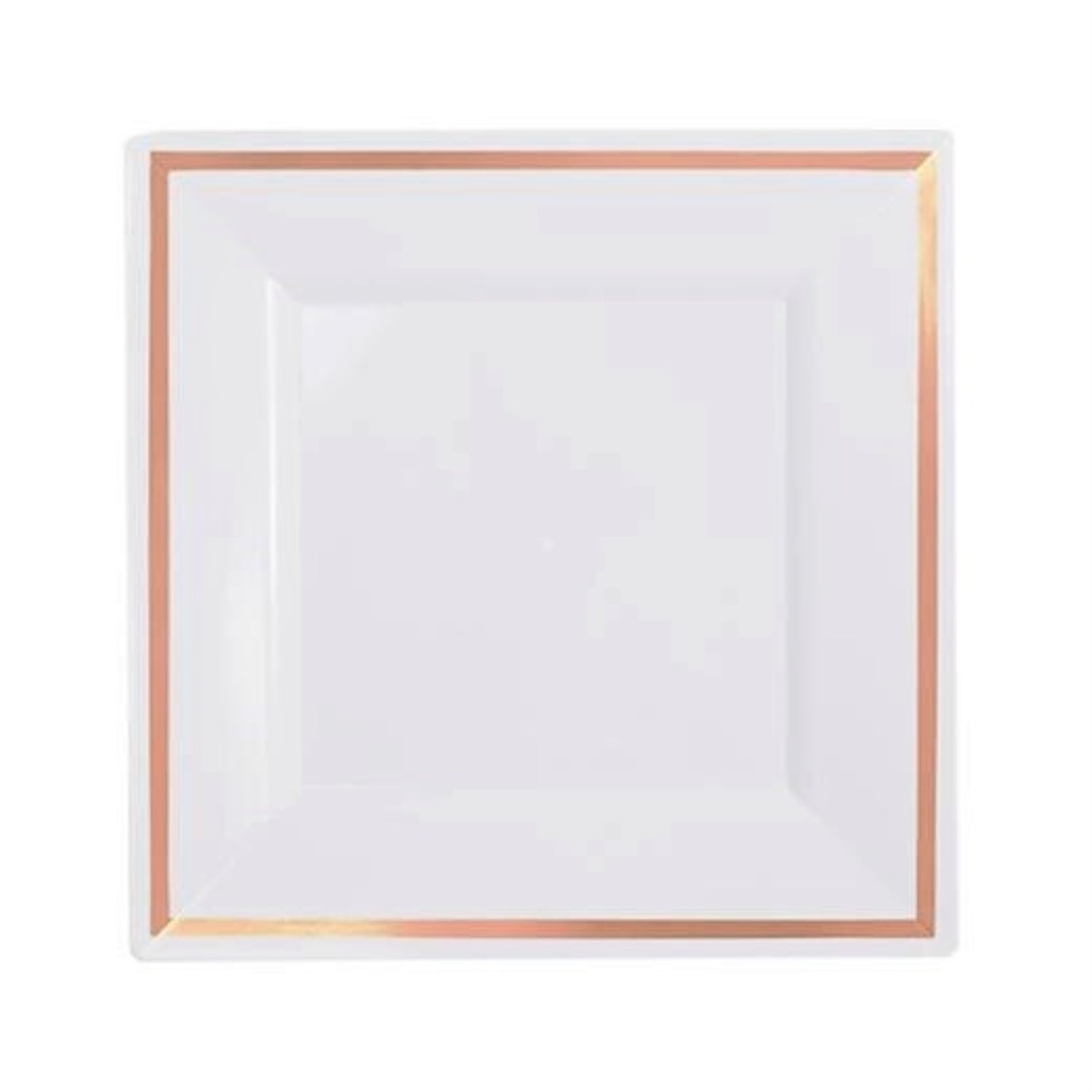 60 Piece Rose Gold Square Plates Set | 7.25 In. & 10 In.