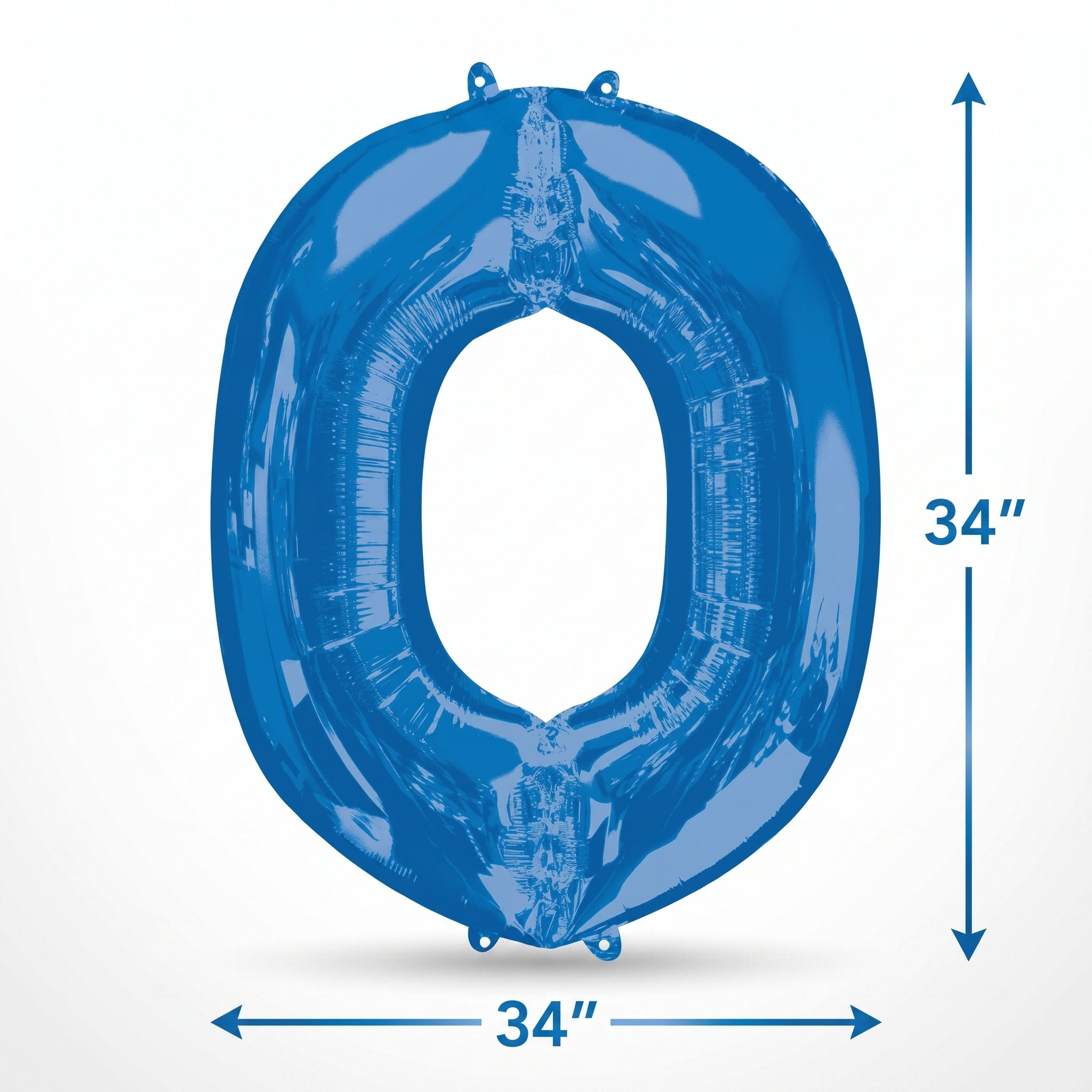 Royal Blue Foil Letter O Balloon