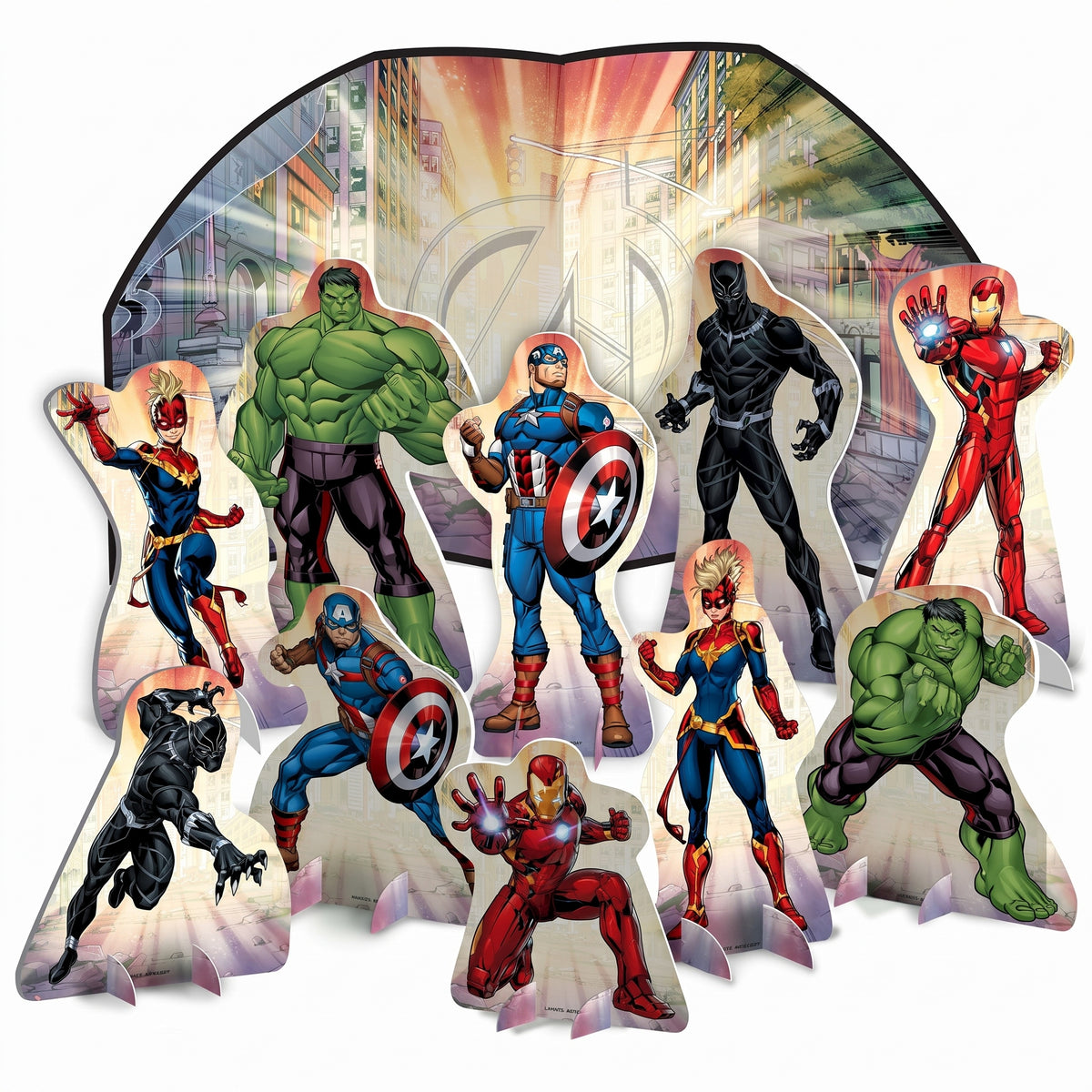Marvel Avengers Power Unite Table Decorating Kit - 11-Piece Set