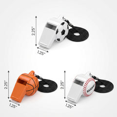 Sports Ball Whistle Favors - Mega Value Pack
