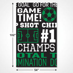 Goal Getter Soccer Table Cover - Plastic, 54" x 102"