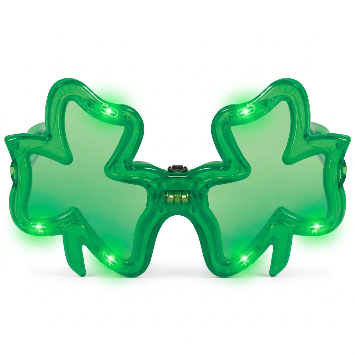 Light-Up Shamrock Glasses for St. Patrick's Day Celebrations