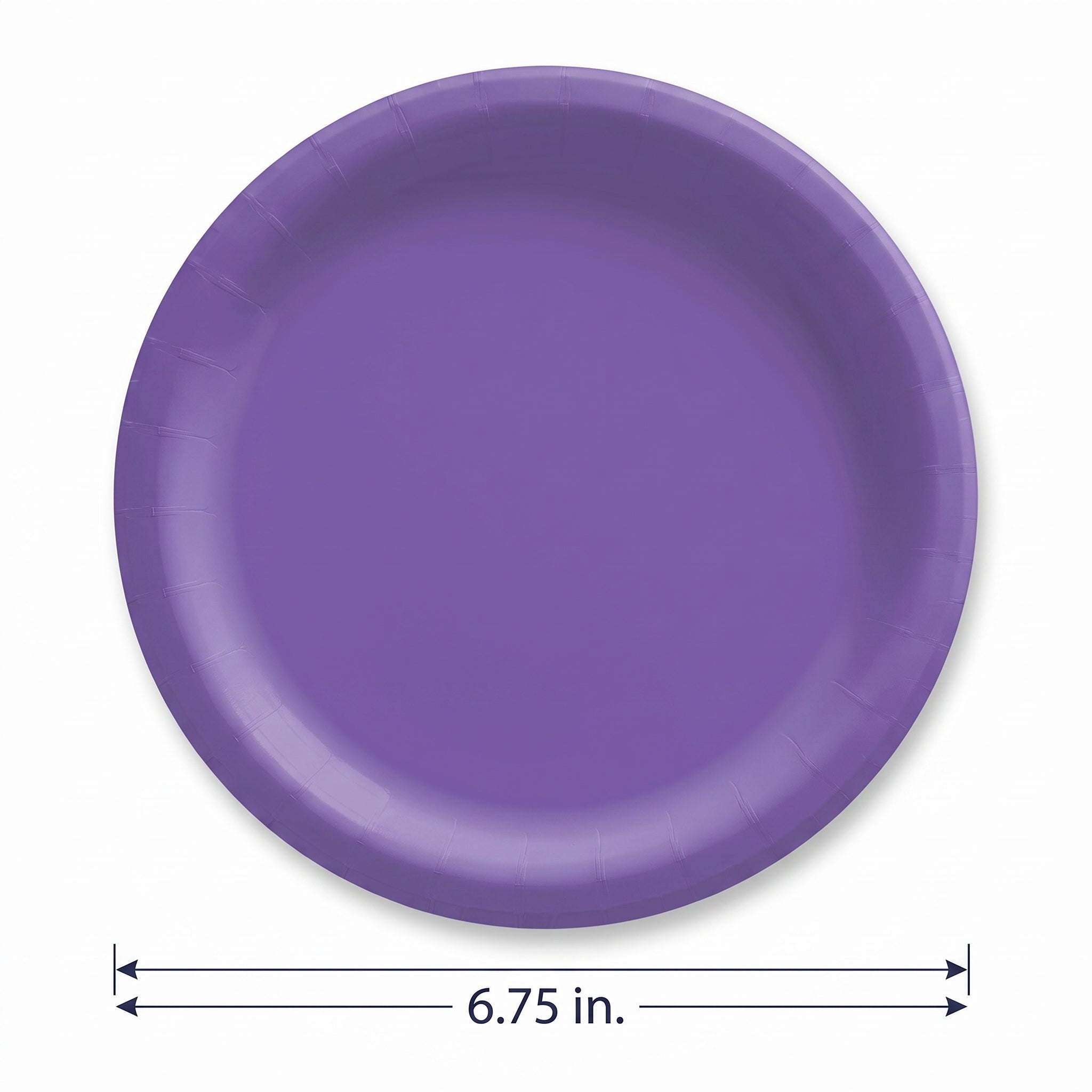 Vibrant Purple 6.75" Round Paper Plates