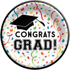 Congrats Grad 8.5" Paper Plates