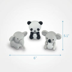 Jungle Animal Eraser Party Favors - Mega Value Pack
