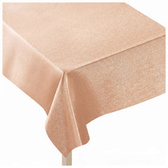 Elegant Rose Gold Fabric Table Cover - 60x84 Inch