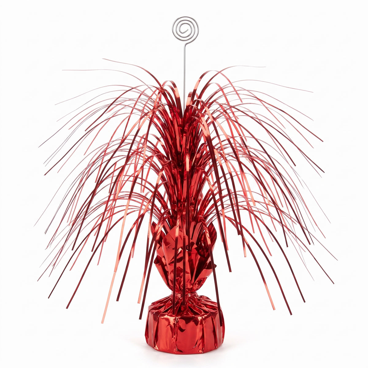 Giant Red Metallic Spray Centerpiece