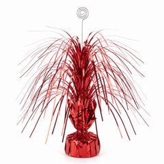 Giant Red Metallic Spray Centerpiece