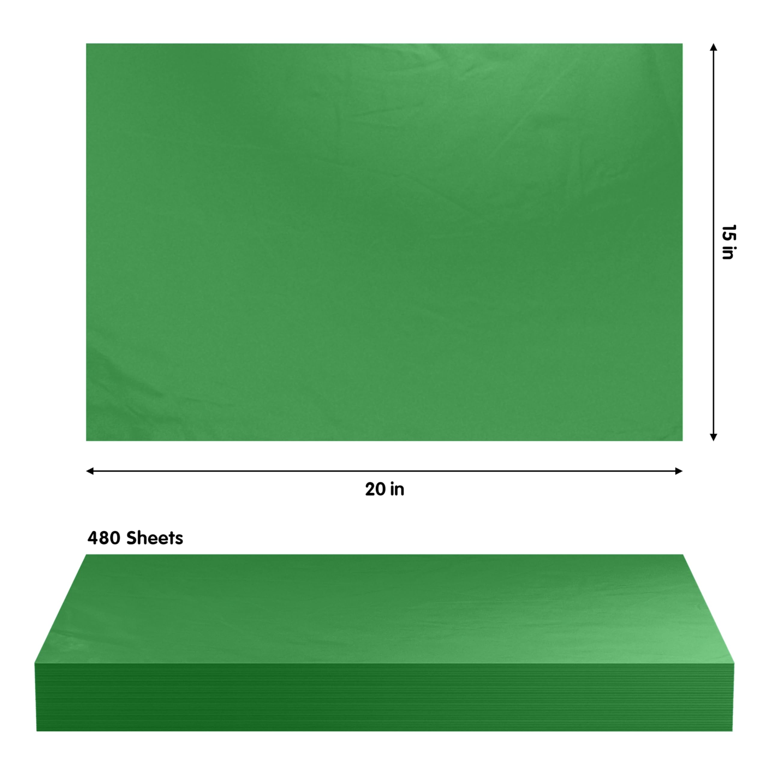 EMERALD TISSUE REAM 15"X 20"- 480 SHEETS