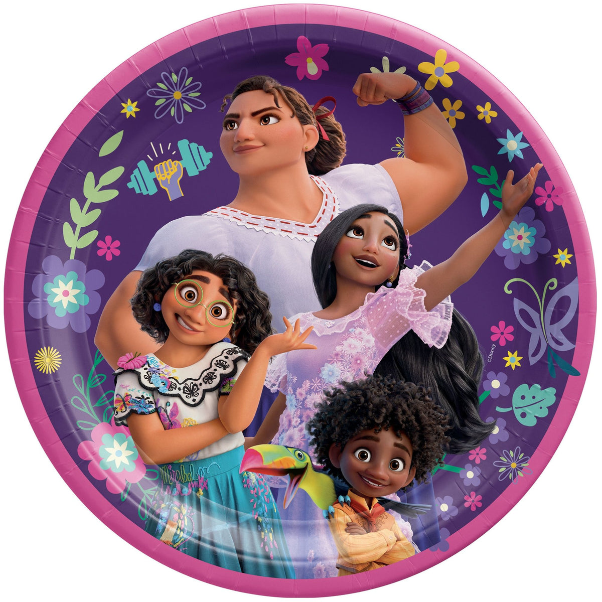 Disney Encanto 9" Round Paper Plates - Mirabel Design