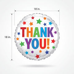 Colorful "Thank You" 18-Inch Foil Balloon