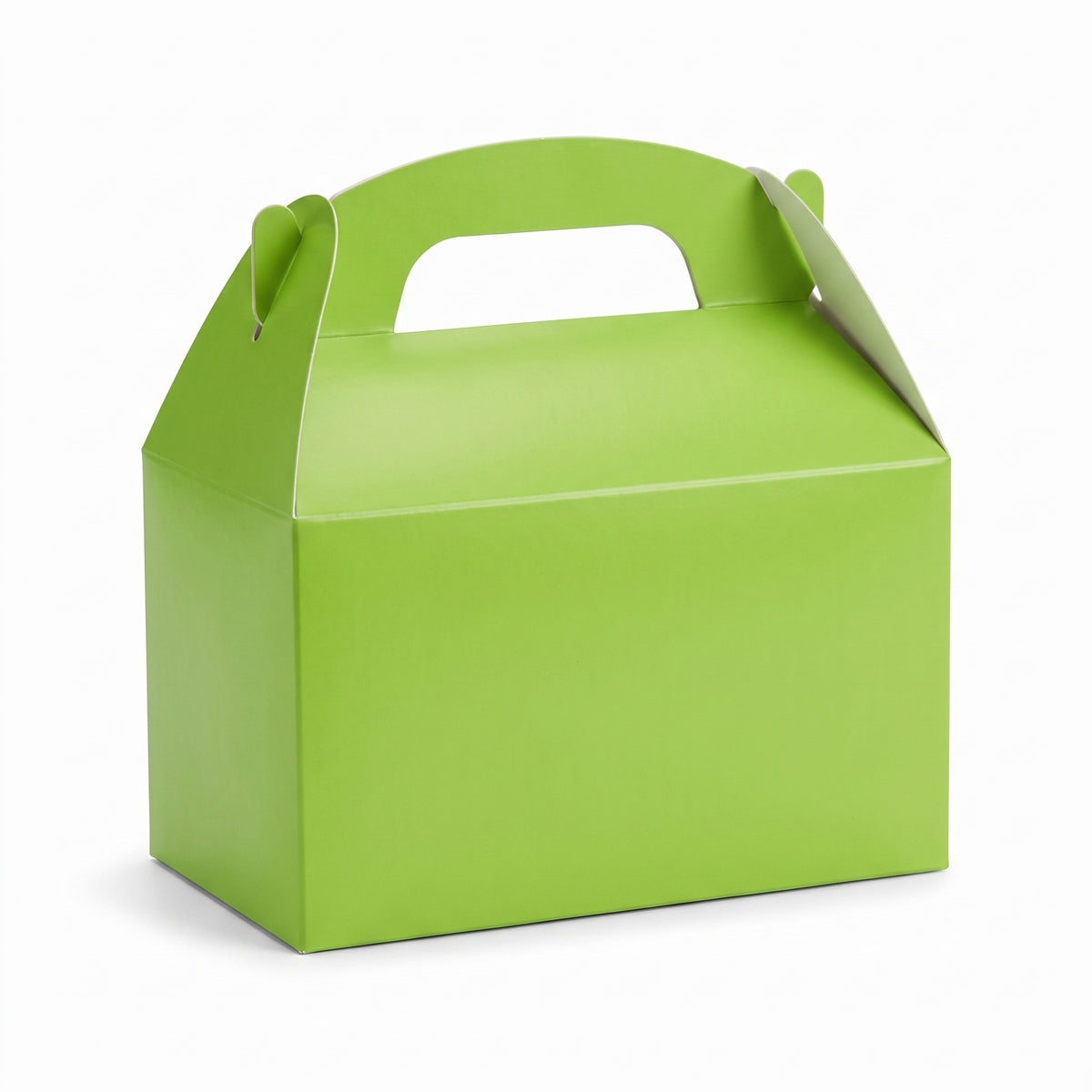 Kiwi Green Gable Party Favor Box