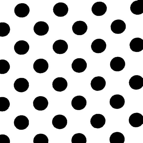 Black Polka Dot Plastic Table Cover | Case of 48