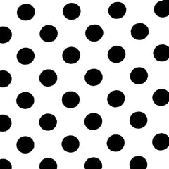 Black Polka Dot Plastic Table Covers | 12 Pack