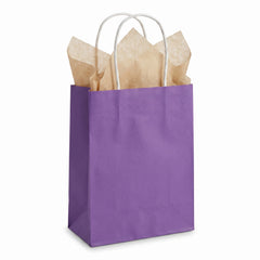 Elegant Purple Kraft Gift Bag