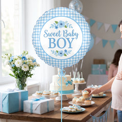 Sweet Baby Boy Blue Foil Balloon