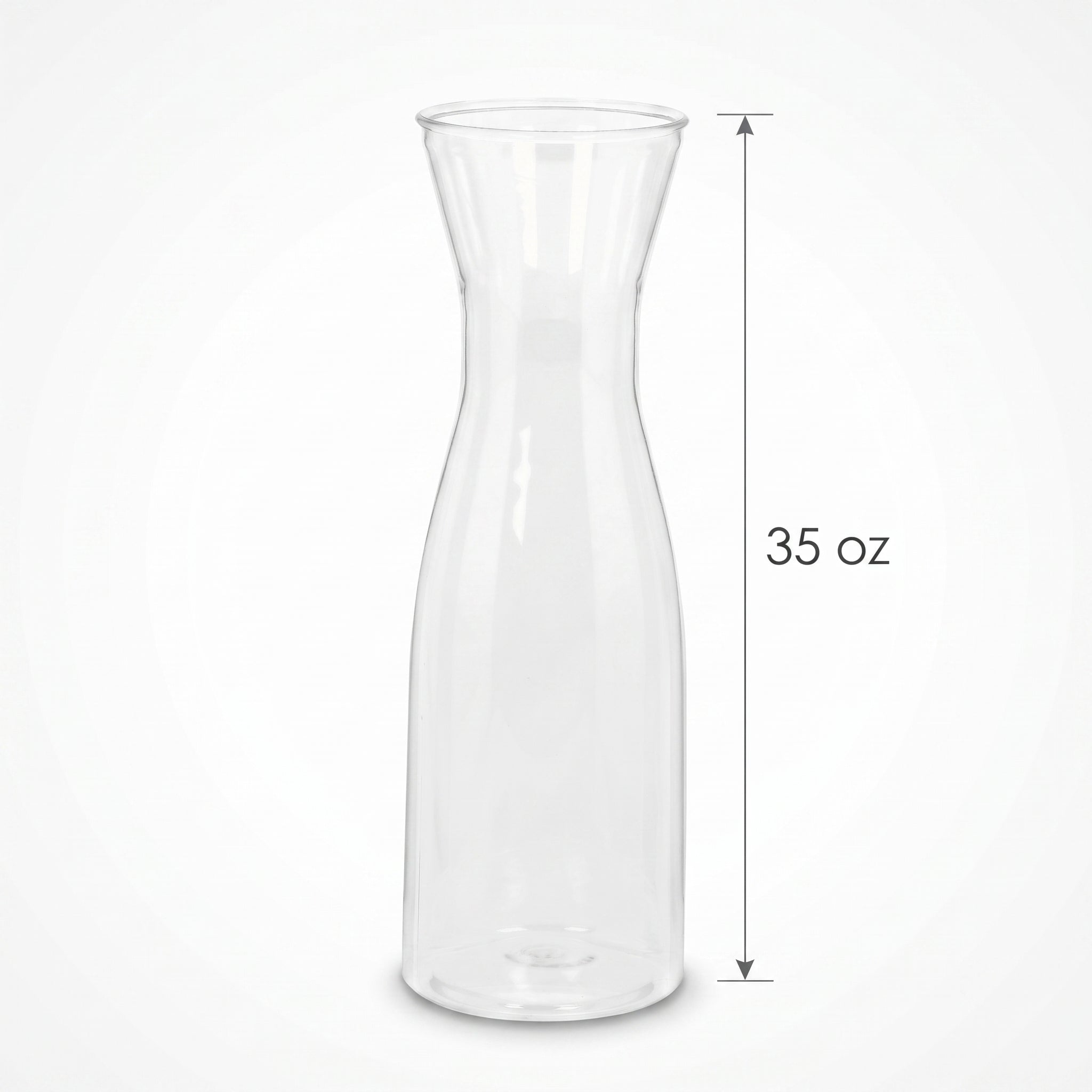 Clear Plastic Reusable Wine Pitcher - 35 oz