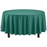 Premium Round Dark Green Plastic Table Cover