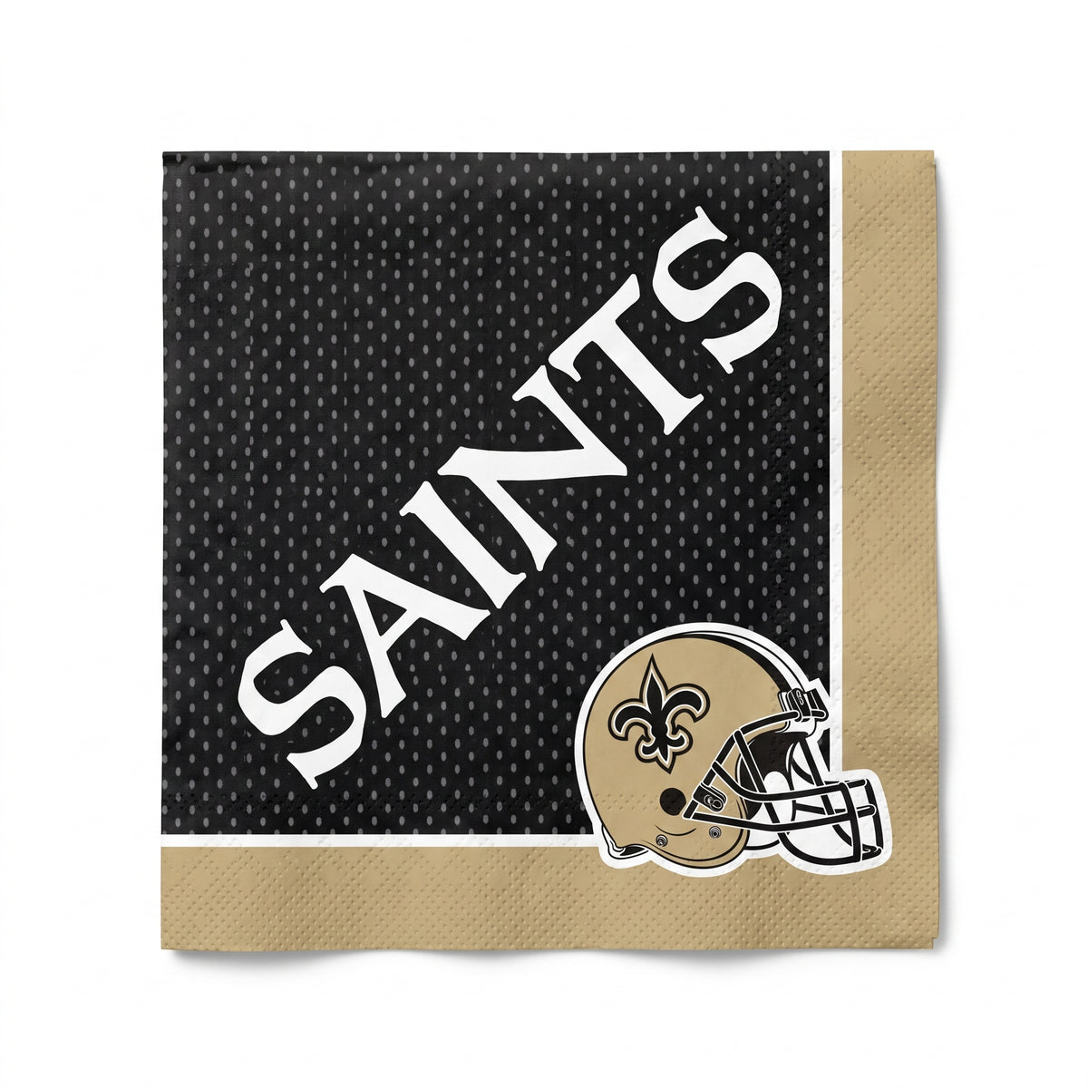 New Orleans Saints NFL Lunch Napkins - 6.5 In. x 6.5 In., 36-Count