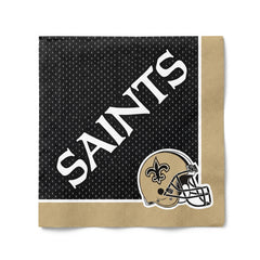 New Orleans Saints NFL Lunch Napkins - 6.5 In. x 6.5 In., 36-Count