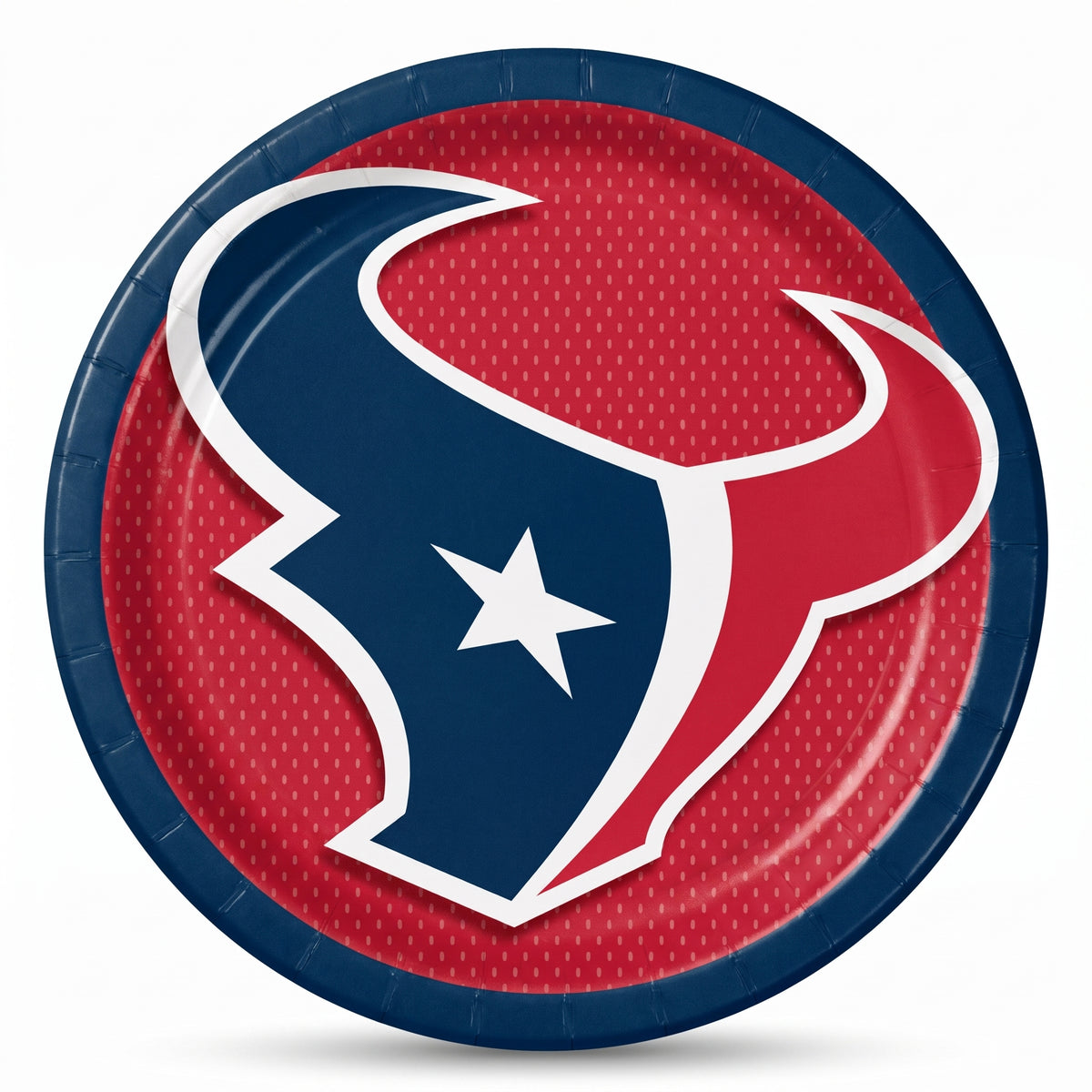 Houston Texans 9" Round Paper Plates - NFL Party Collection
