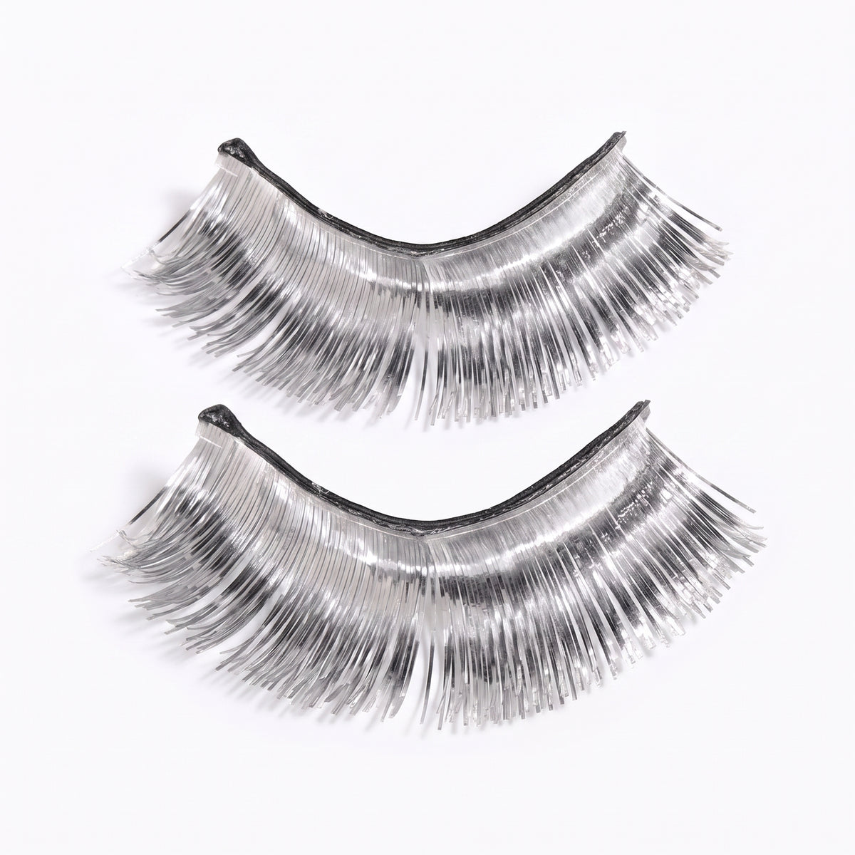 Sparkling Silver Self-Adhesive Tinsel Eyelashes