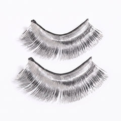 Sparkling Silver Self-Adhesive Tinsel Eyelashes
