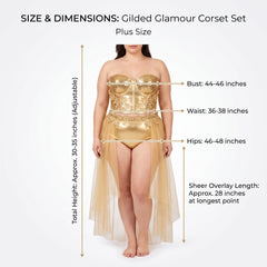 Gilded Glamour Plus Size Corset Costume