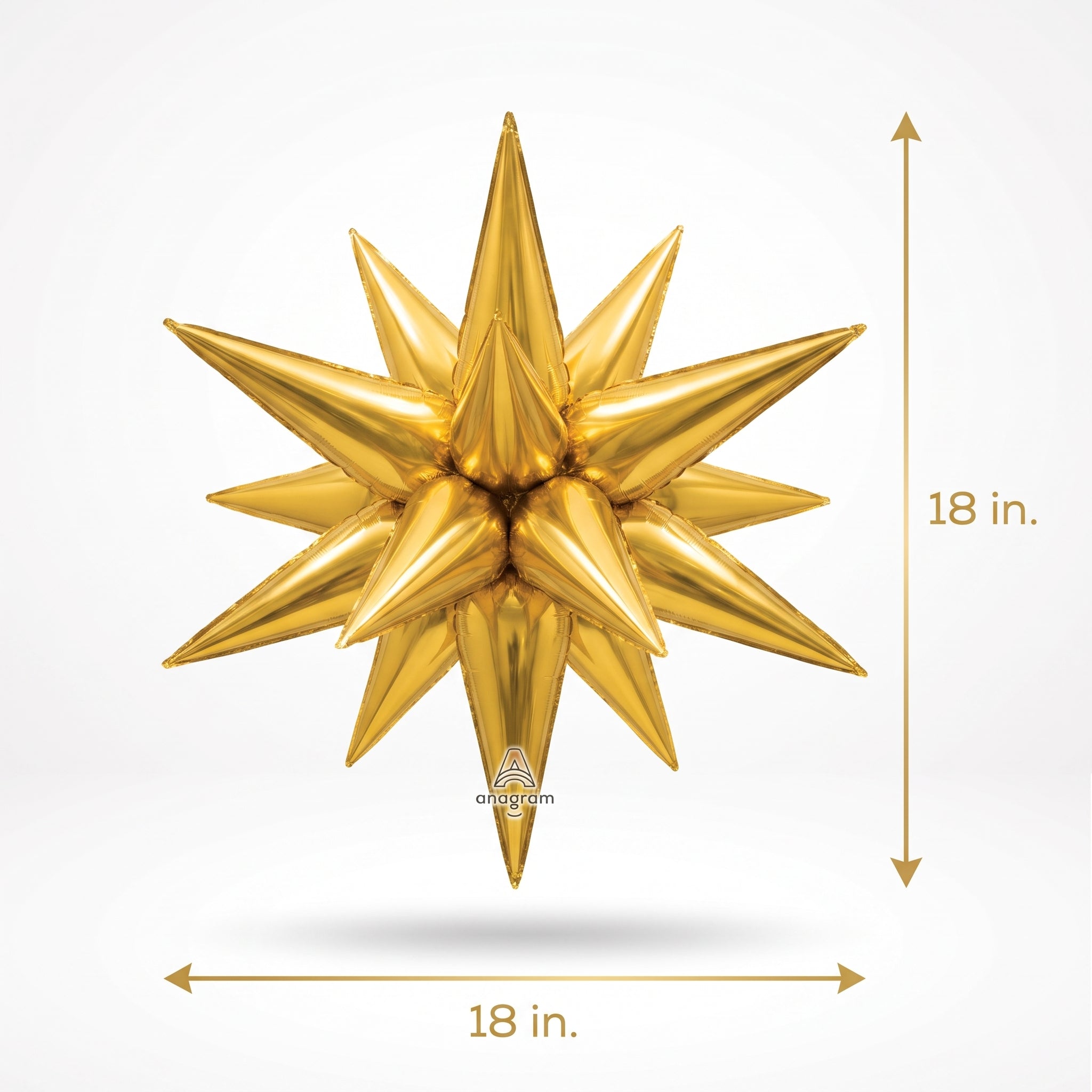 Gold Magic Star Metallic Balloon