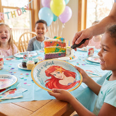 Disney Princess Ariel "Make a Splash" 9-Inch Round Paper Plates - 8 Pack