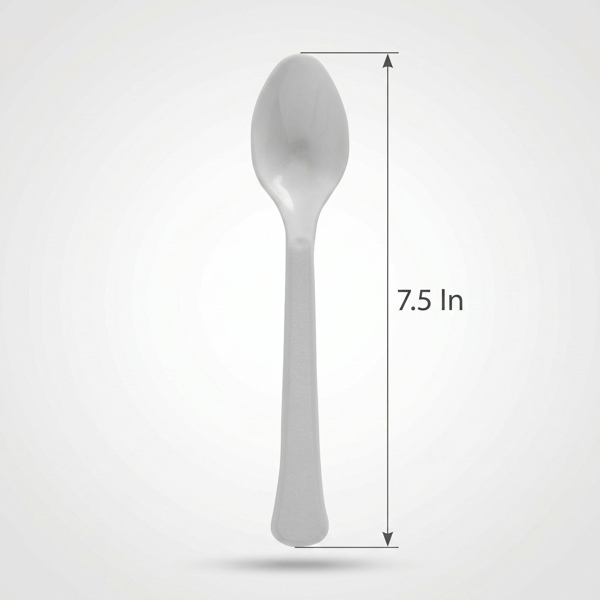 Silver Plastic Spoon - 7.5 in.
