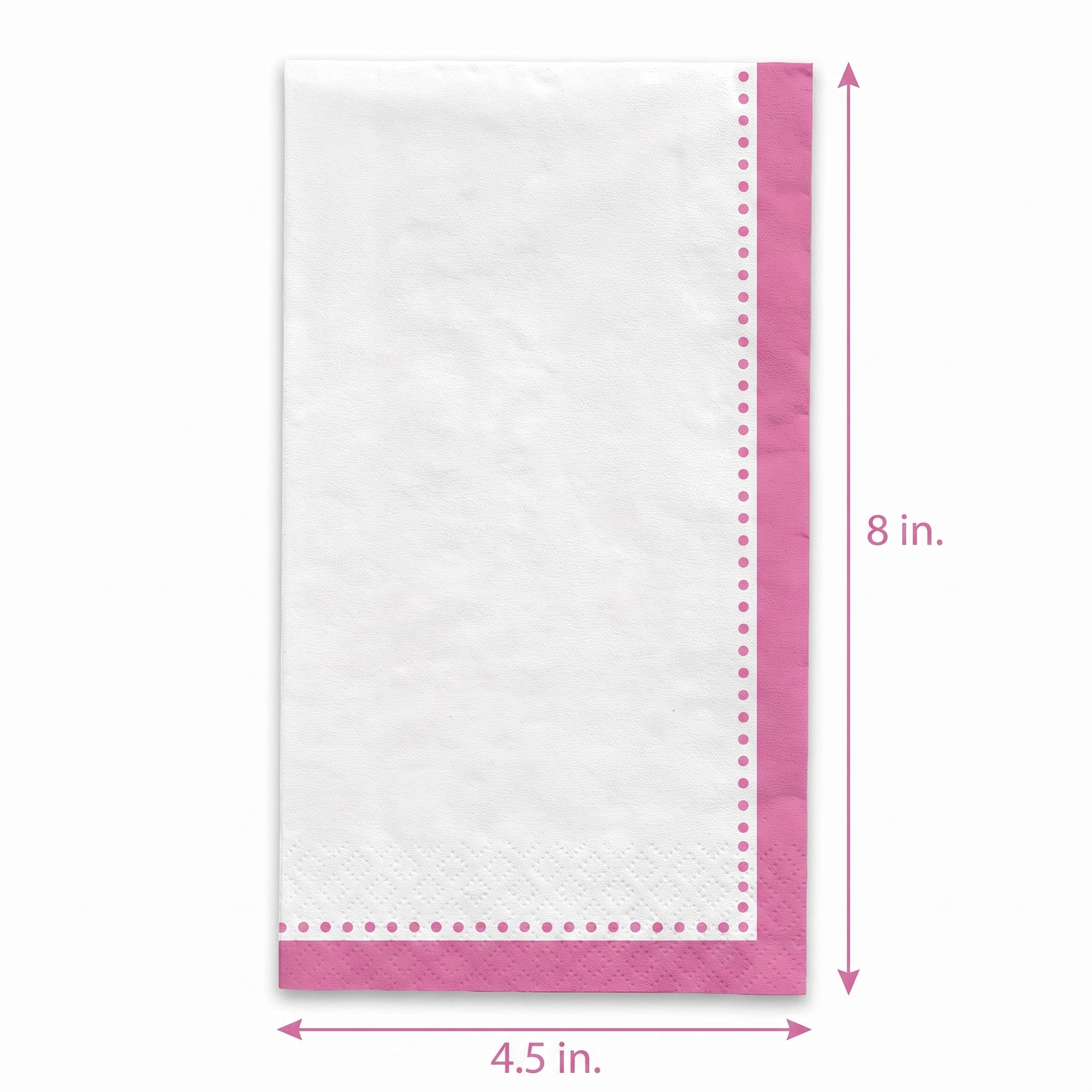 Premium Festive Green Buffet Napkins - 4.5 In. x 8 In.