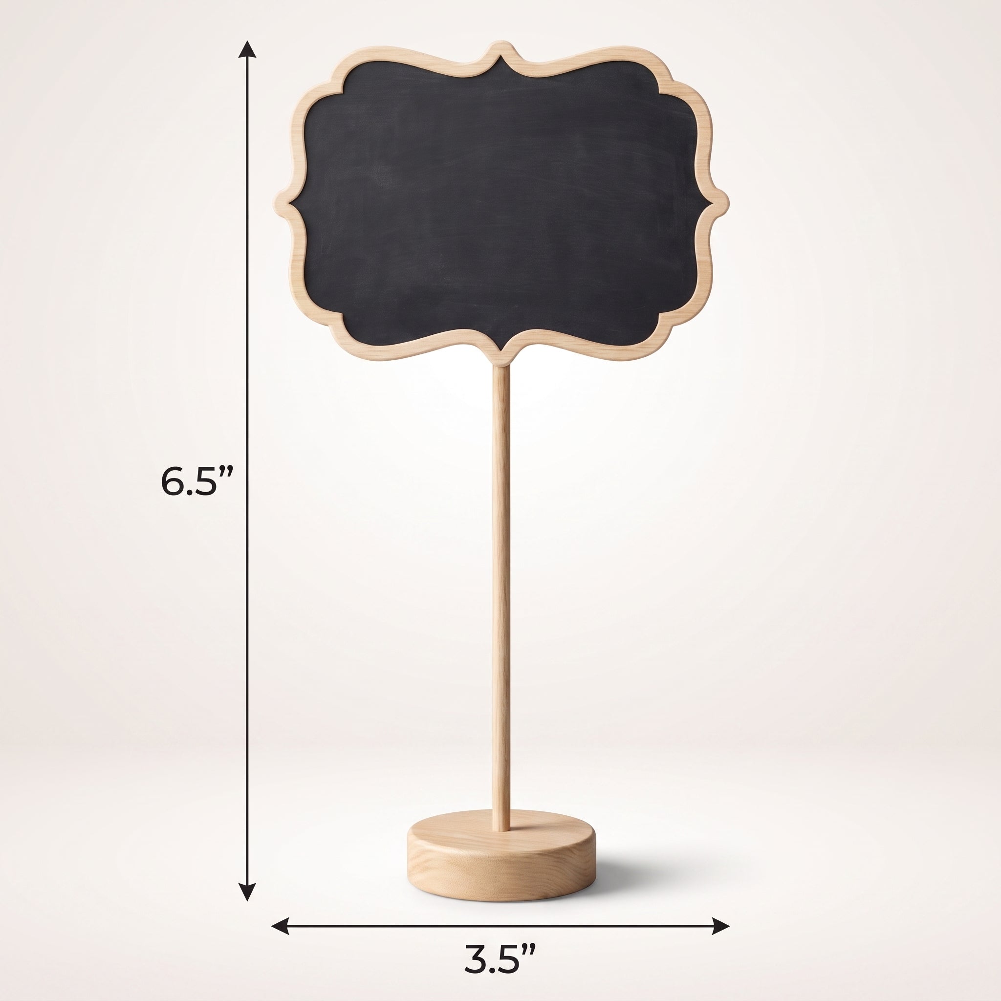 Elegant Standing Wood Chalkboard Sign
