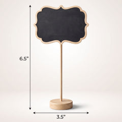 Elegant Standing Wood Chalkboard Sign
