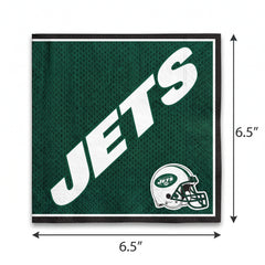 New York Jets NFL Lunch Napkins - 6.5 In. x 6.5 In.