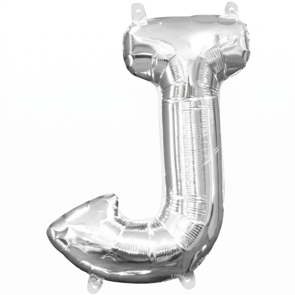 Silver Foil Letter "J" Balloon - Air Filled