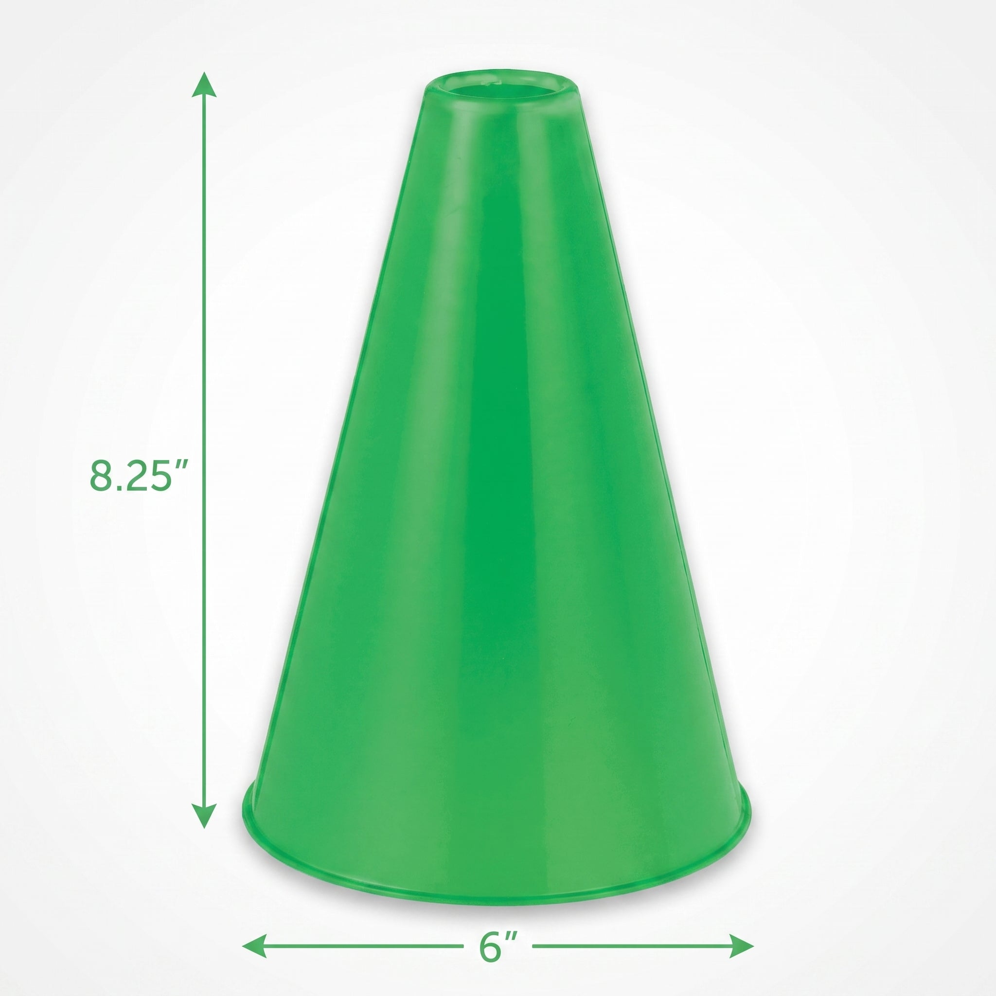 Festive Green Megaphone - Cheer On with Team Spirit